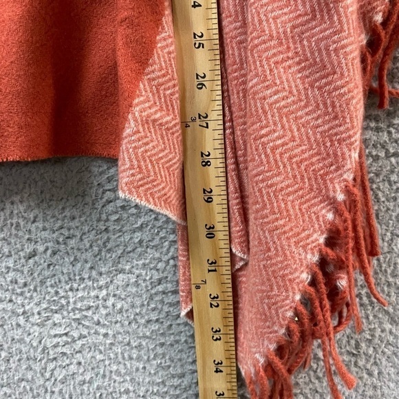 Universal Thread Womens OSFM One Size Poncho Sweater Orange New - Picture 9 of 10